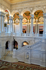 Inside the Library of Congress. Washington D.C.