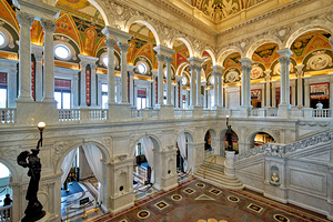 Inside the Library of Congress. Washington D.C.