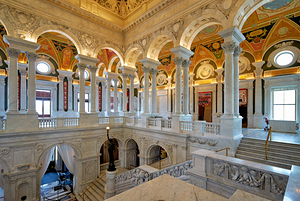 Inside the Library of Congress. Washington D.C.