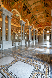 Inside the Library of Congress. Washington D.C.