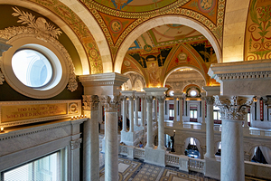 Inside the Library of Congress. Washington D.C.