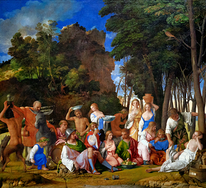 Giovanni Bellini and Titian - The feast of the Gods - 151429
