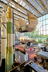 Inside the Smithsonian National Air and Space Museum. Washington D.C.