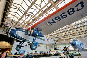 Inside the Smithsonian National Air and Space Museum. Washington D.C.