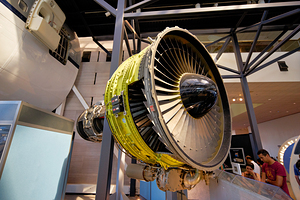 Inside the Smithsonian National Air and Space Museum. Washington D.C.