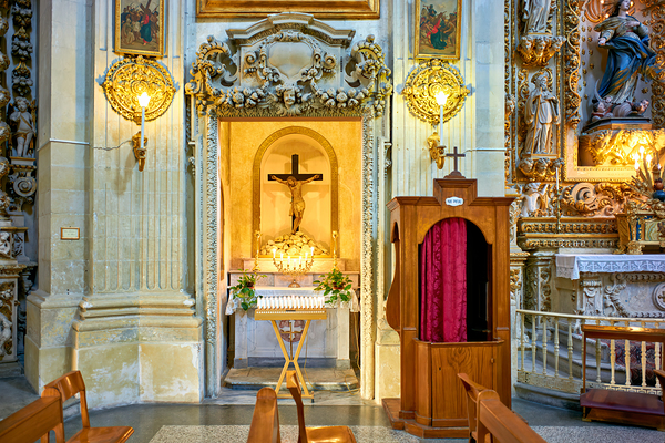 Apulia Puglia Salento Italy. Lecce. Santa Chiara church Print