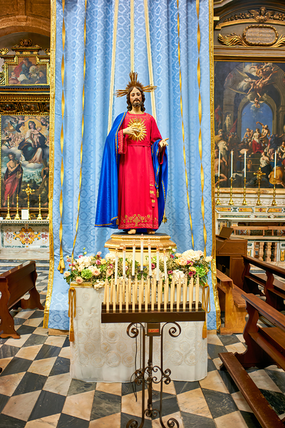 Salento. Apulia Puglia Italy. Gallipoli. The cathedral Print