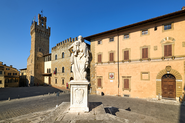 Arezzo Tuscany Italy. Palazzo dei Priori Communal Palace Print