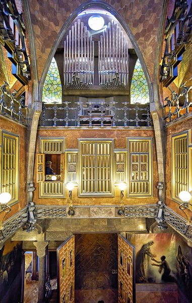 Barcelona. Catalonia. Spain. Palau Guell by Gaudi Print