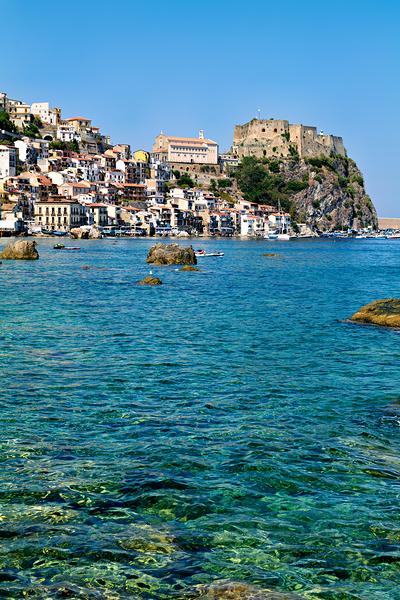 Scilla. The fishermen village of Chianalea Calabria Italy. Print