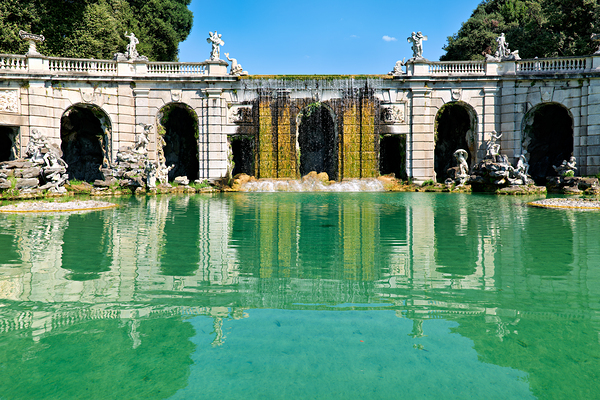 Caserta Campania Italy. The Royal Palace. The fountain of Aeolus Print