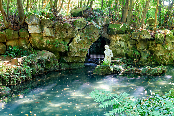 Caserta Campania Italy. The Royal Palace. The bath of Venus Print