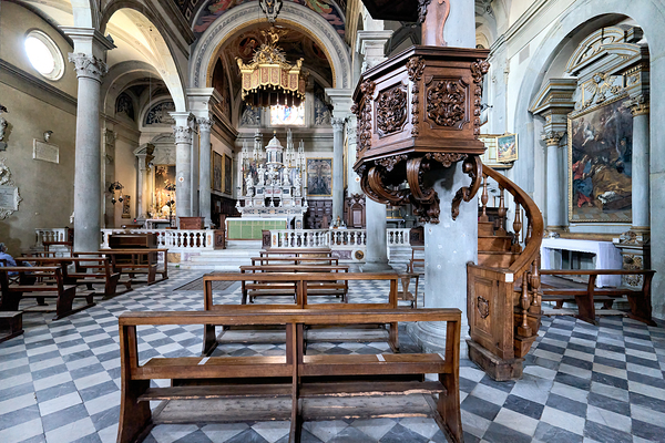 Cortona Arezzo Tuscany Italy. Cattedrale di Santa Maria Assunta Cathedral Print