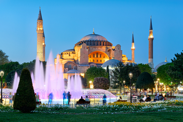 Istanbul Turkey. Hagia Sophia Grand Mosque Print