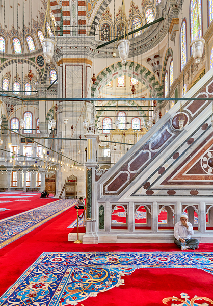 Istanbul Turkey. The Fatih Mosque Print