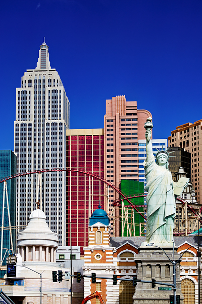 New York Hotel and Casino. Las Vegas Nevada USA Print