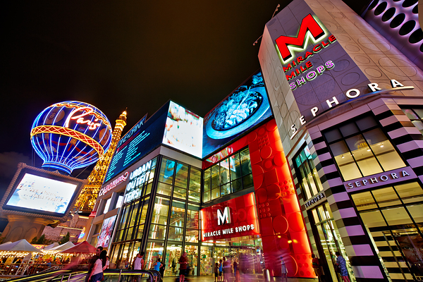The Strip by night. Las Vegas Nevada USA Print