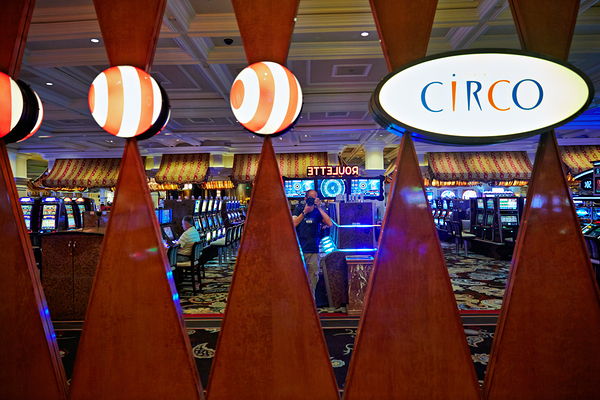 Slot Machines at Bellagio Casino. Las Vegas Nevada USA Print