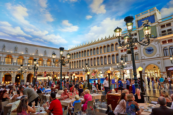 Little Venice at Venetian Hotel and Casino. Las Vegas Nevada USA Print