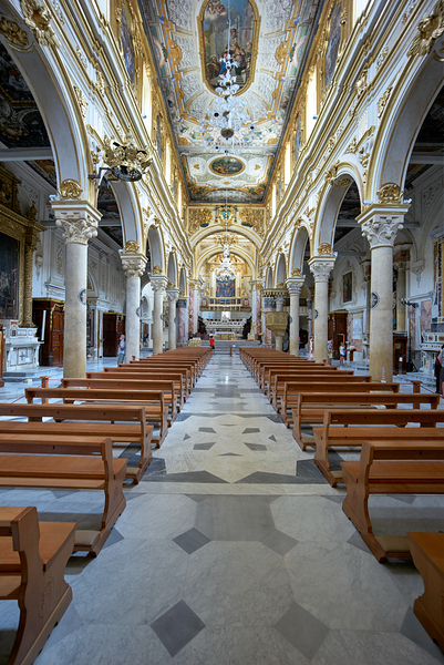 Matera Basilicata Italy. Basilica Pontificia Cattedrale di Maria Santissima della Bruna e SantEustachio Print