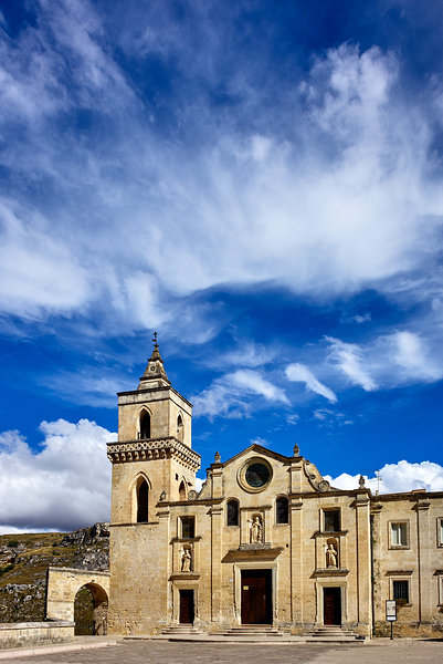 Matera Basilicata Italy. Saint Peter Caveoso Church Print