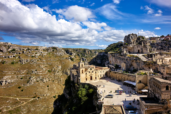 Matera Basilicata Italy. Saint Peter Caveoso Church Print