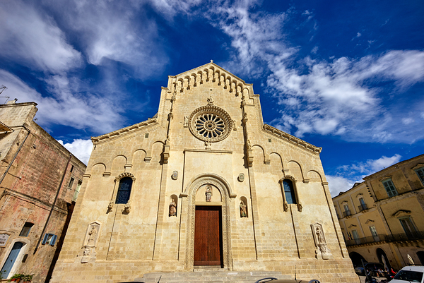 Matera Basilicata Italy. Basilica Pontificia Cattedrale di Maria Santissima della Bruna e SantEustachio Print