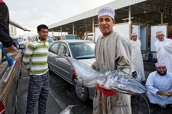 Oman. Muscat. The Fish Market Print