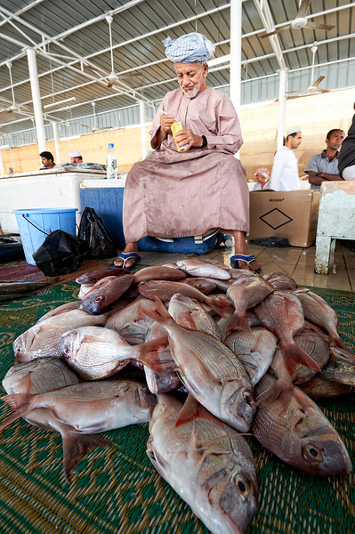 Oman. Muscat. The Fish Market Print