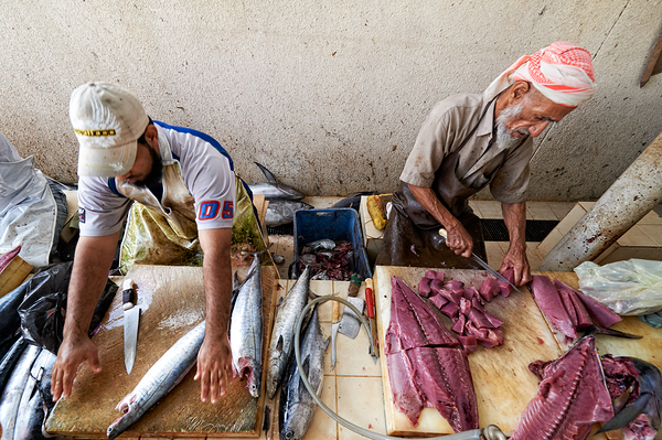 Oman. Muscat. The Fish Market Print