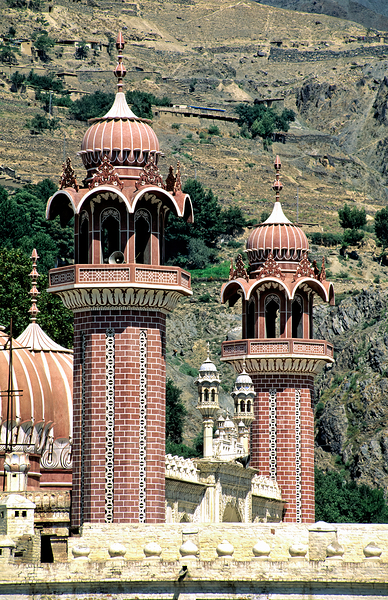 Pakistan. The mosque in Chitral Print
