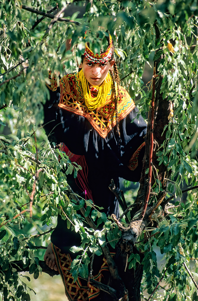 Pakistan. Life in a Kalash Village in Bumburet Valley Print