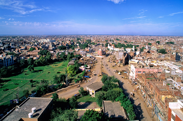 Pakistan.Lahore aerial view Print