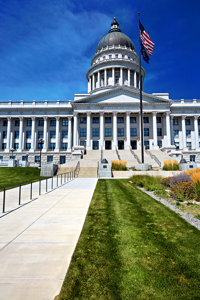 The Utah State Capitol house of government for the U.S. state of Utah. Print