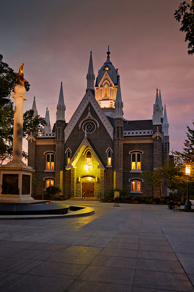 The Assembly Hall. Temple Square. Salt Lake City Utah USA Print