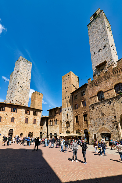San Gimignano. Tuscany. Italy. Piazza del Duomo Print