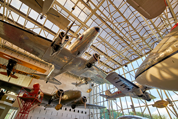 Inside the Smithsonian National Air and Space Museum. Washington D.C. Print