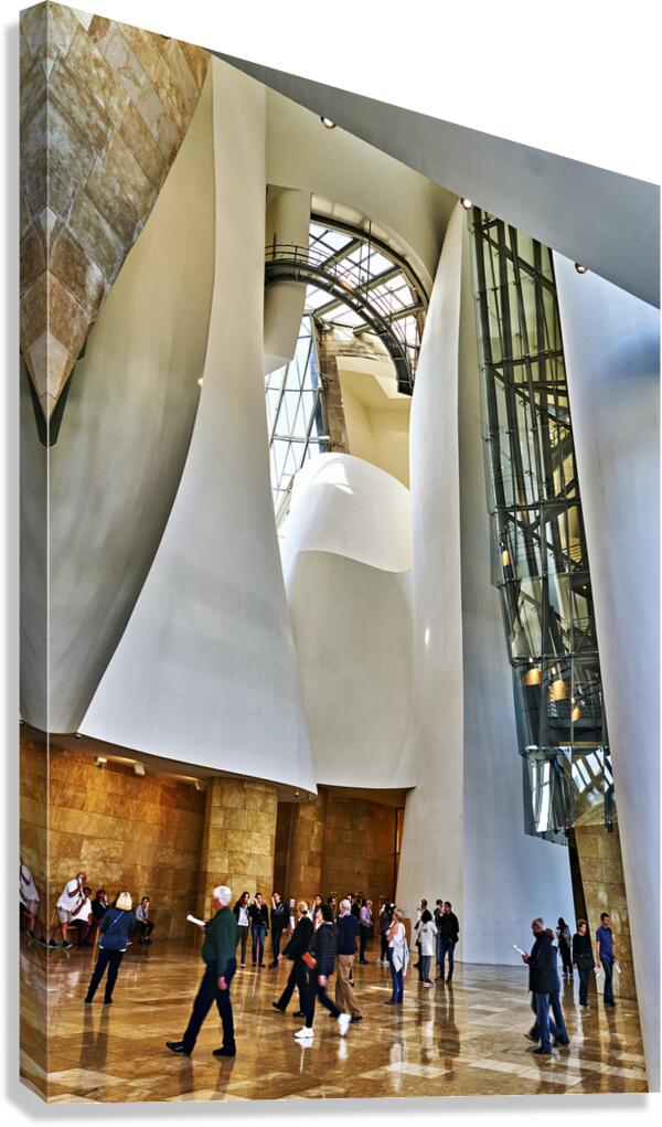 Bilbao Biscay Spain. The interiors of the Guggenheim Museum Canvas Print