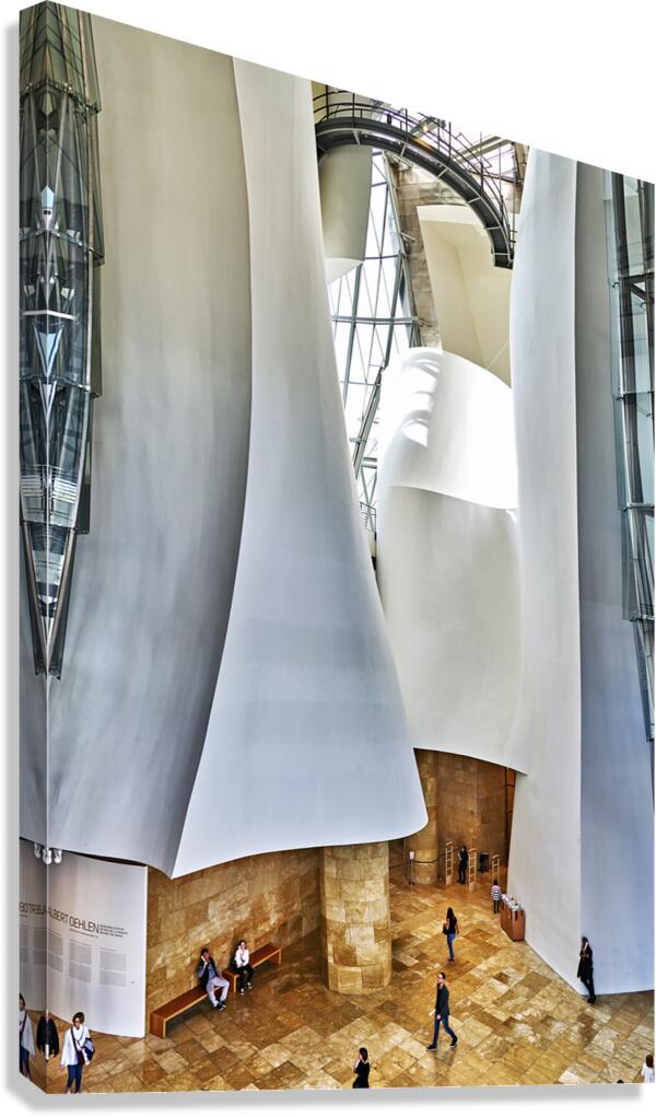 Bilbao Biscay Spain. The interiors of the Guggenheim Museum Canvas Print