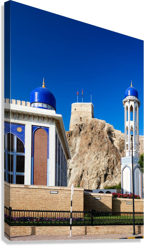 Oman. Muscat. Al Khor mosque Canvas Print