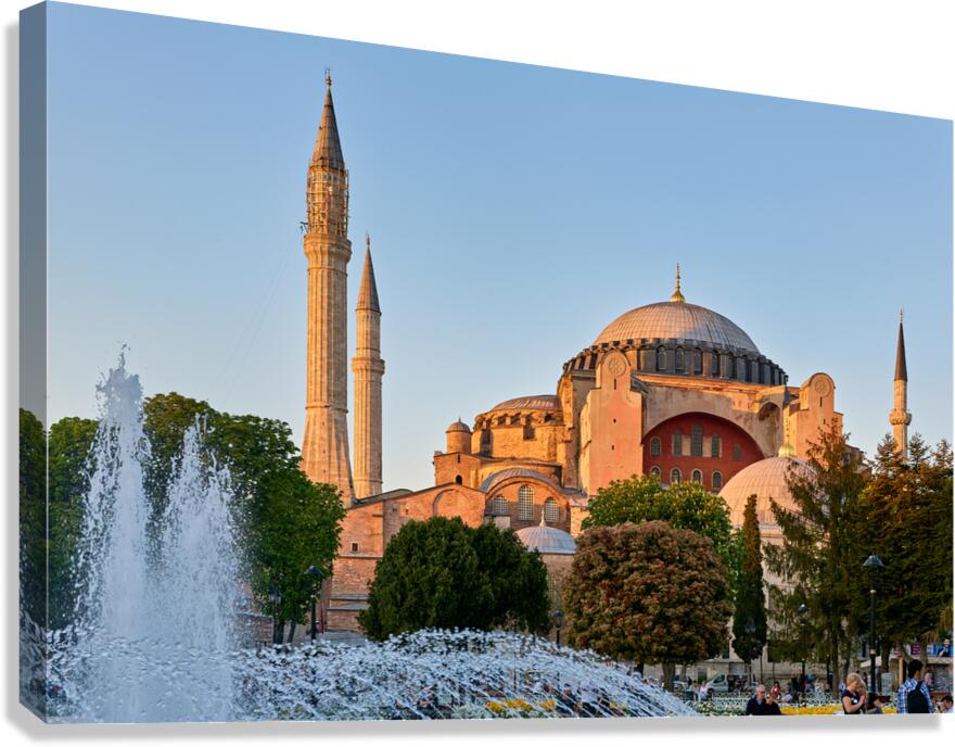 Istanbul Turkey. Hagia Sophia Grand Mosque Canvas Print