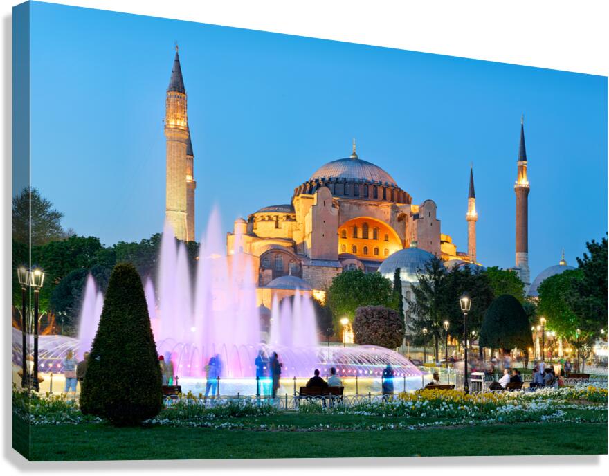 Istanbul Turkey. Hagia Sophia Grand Mosque Canvas Print