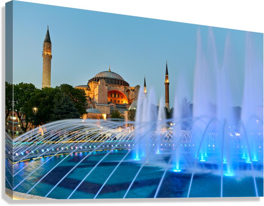 Istanbul Turkey. Hagia Sophia Grand Mosque Canvas Print