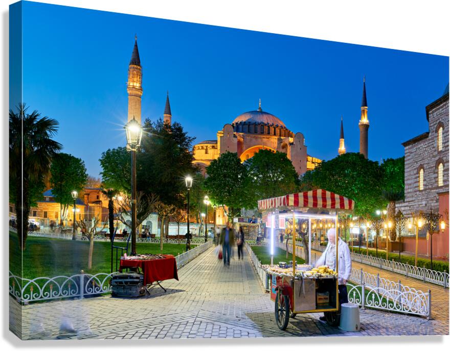 Istanbul Turkey. Hagia Sophia Grand Mosque Canvas Print