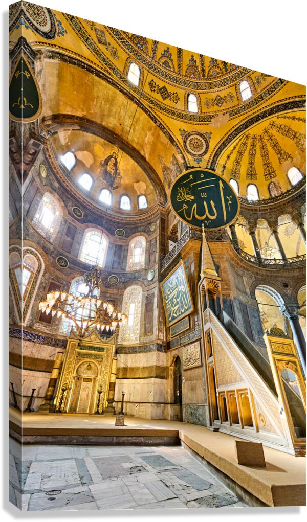 Istanbul Turkey. Hagia Sophia Grand Mosque Canvas Print