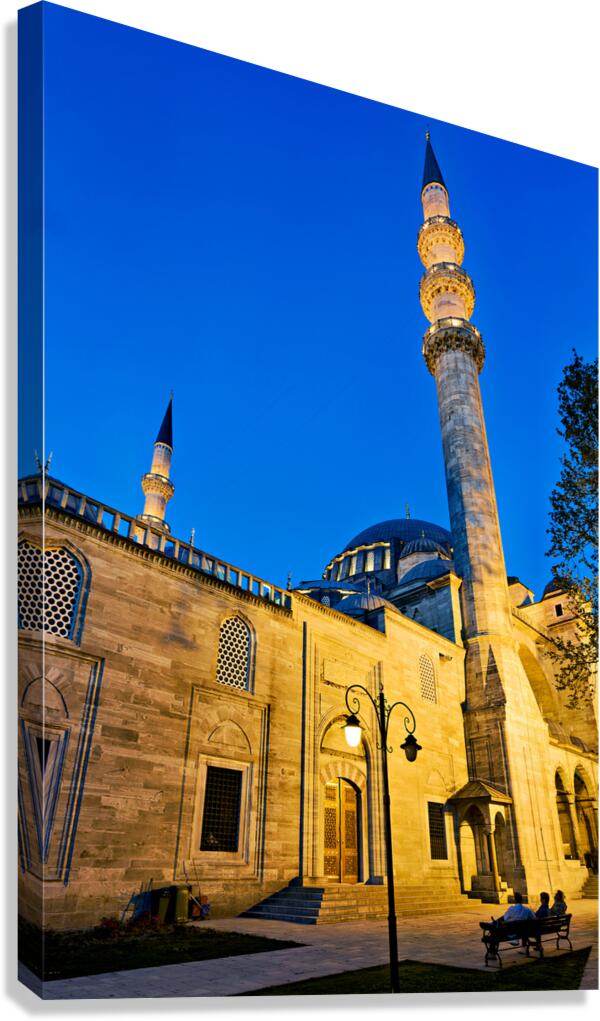 Istanbul Turkey. Süleymaniye Mosque at sunset Canvas Print