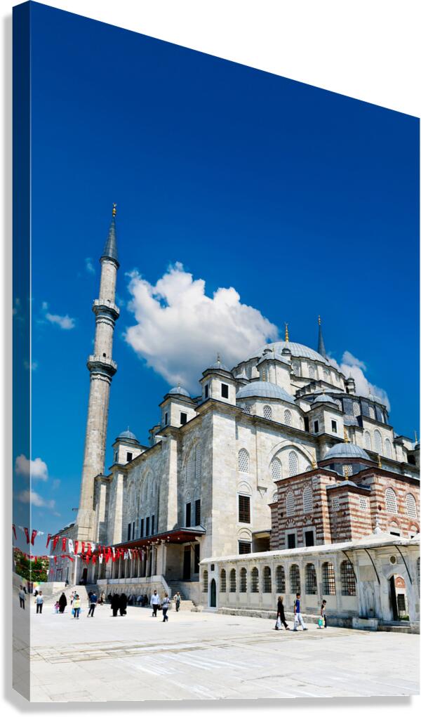 Istanbul Turkey. The Fatih Mosque Canvas Print