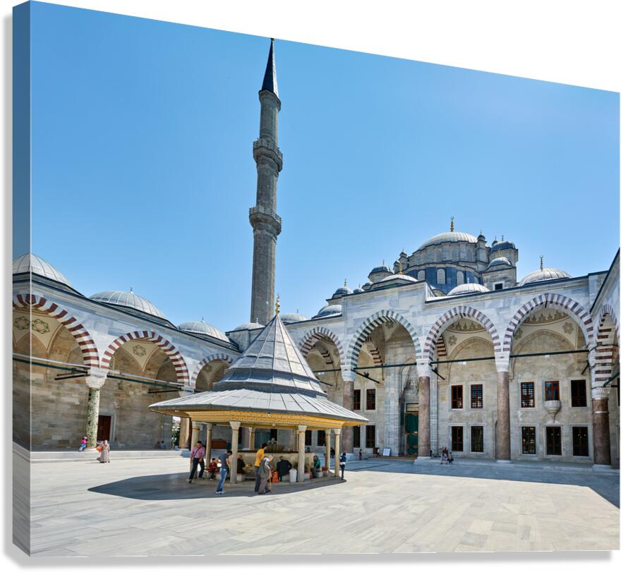 Istanbul Turkey. The Fatih Mosque Canvas Print
