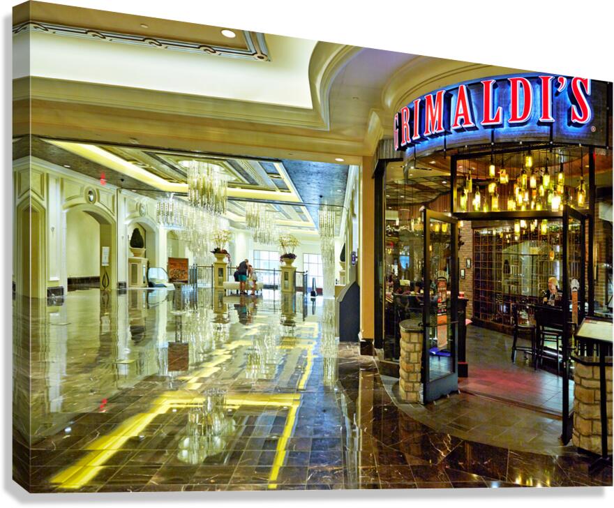 Shopping Mall at Venetian Hotel. Las Vegas Nevada USA Canvas Print