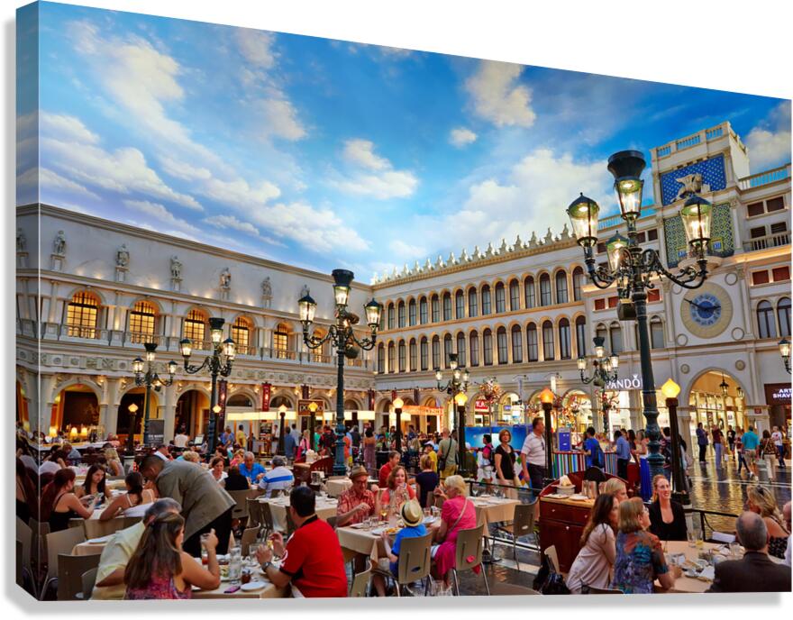 Little Venice at Venetian Hotel and Casino. Las Vegas Nevada USA Canvas Print